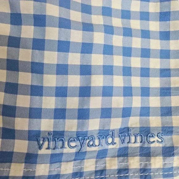 Vineyard Vines Mens Swim Trunks Bonefish Cabana Embroidered Short Gingham SZ M - Picture 6 of 9
